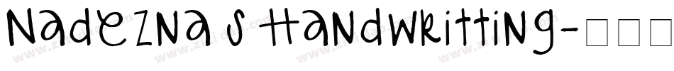 Nadezna s Handwritting字体转换